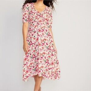 OLD NAVY floral midi dress, size M